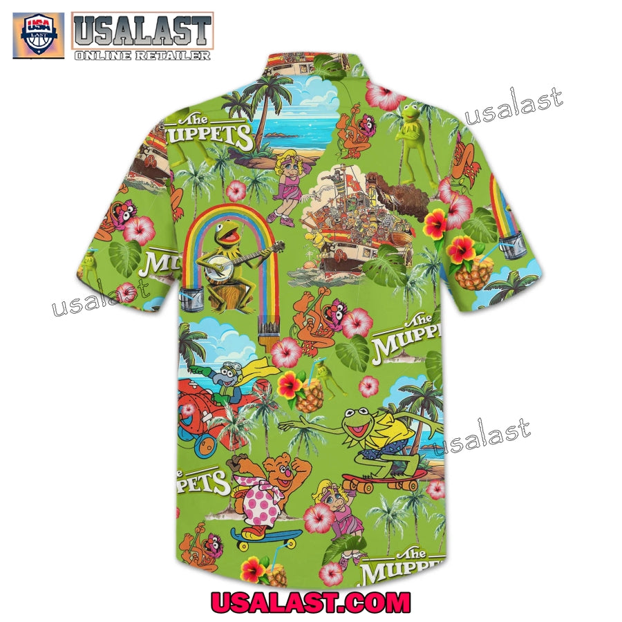 The Muppets Tropical Short Sleeve Button Shirt