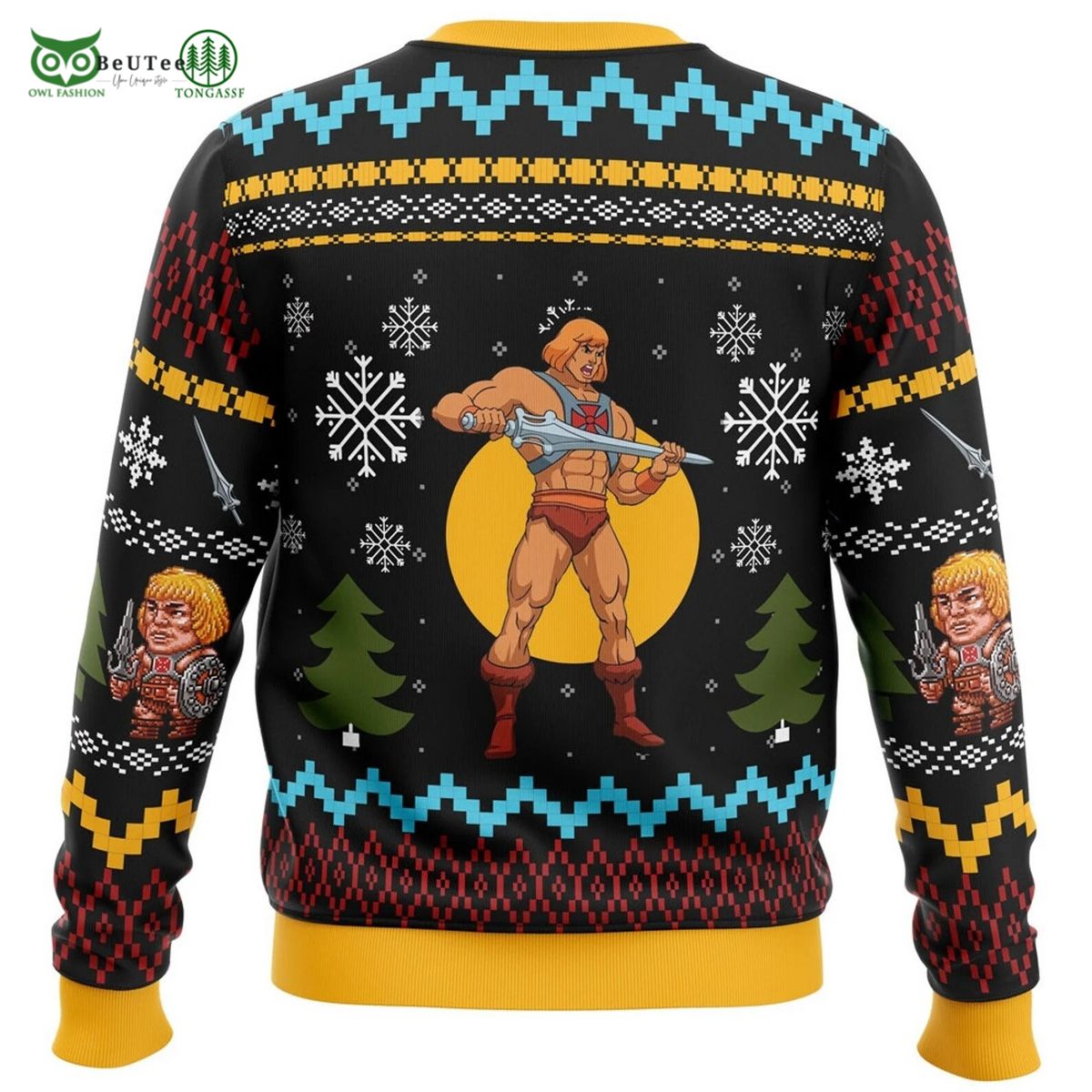 The Power Of Christmas He Man Ugly Sweater