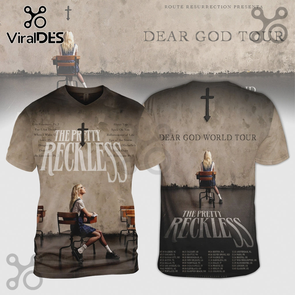 The Pretty Reckless Dear God Tour Graphic Premium T-Shirt