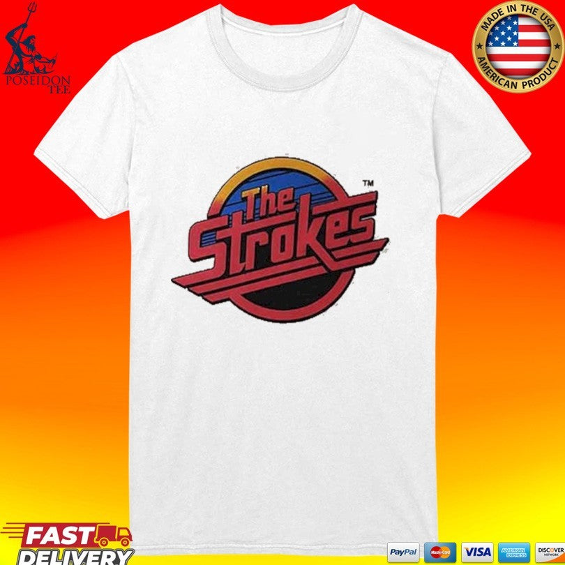 The Strokes Red Logo Natural Xx-large T-shirt