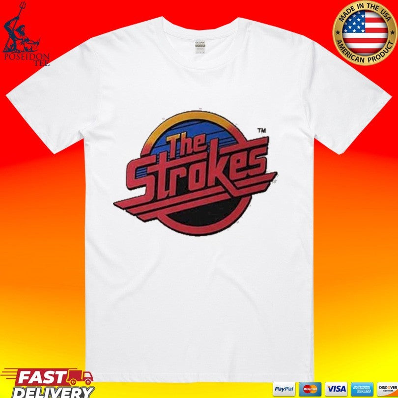 The Strokes Red Logo Natural Xx-large T-shirt