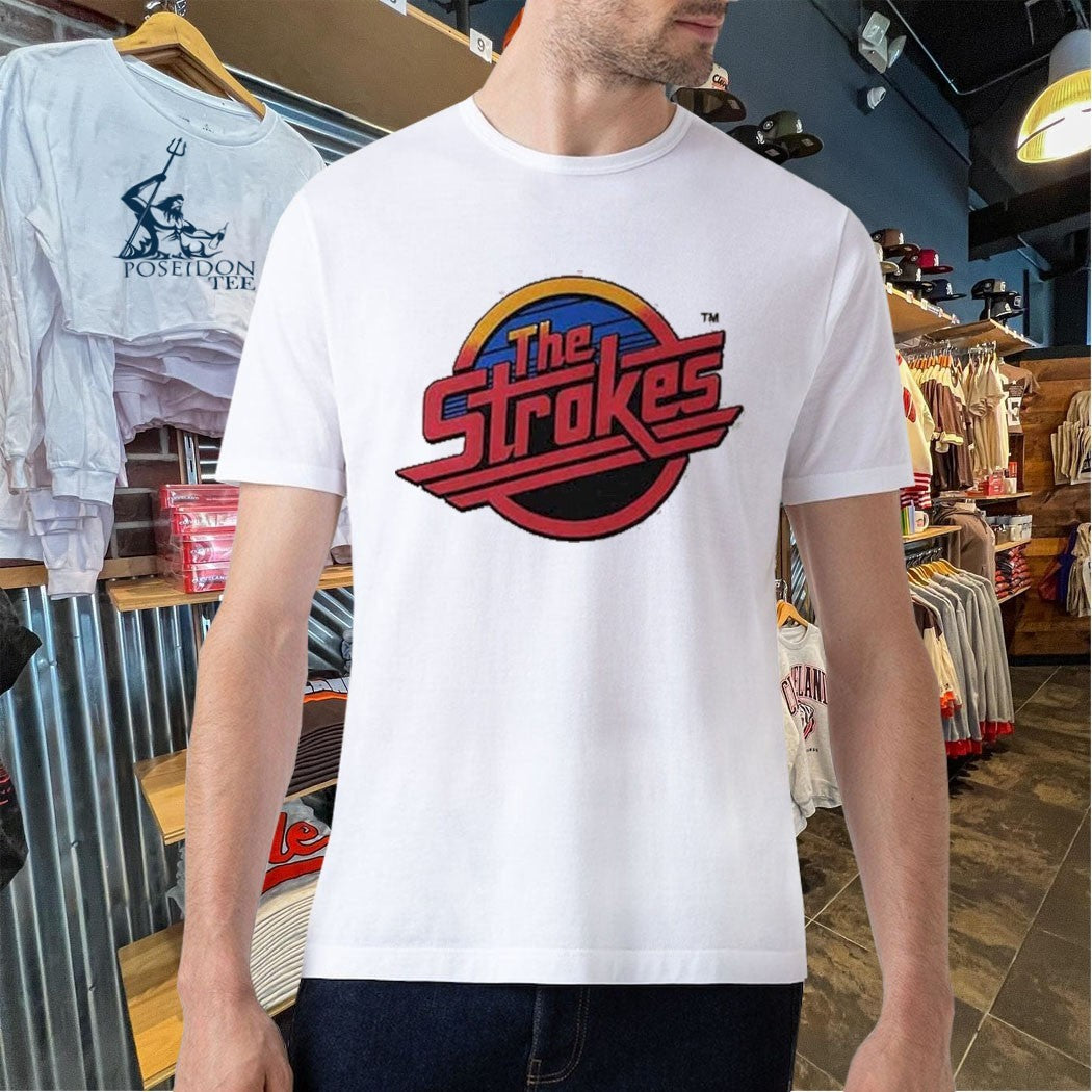 The Strokes Red Logo Natural Xx-large T-shirt