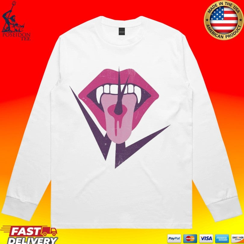 The Vampire Lestat Tongue And Fangs Logo T-shirt