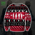 The Walking Dead Knitting Pattern 3d Print Ugly Christmas Sweater Sweatshirt Christmas
