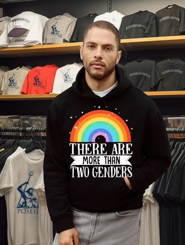 There Are More Than Two Genders Rainbow Pride T-shirt