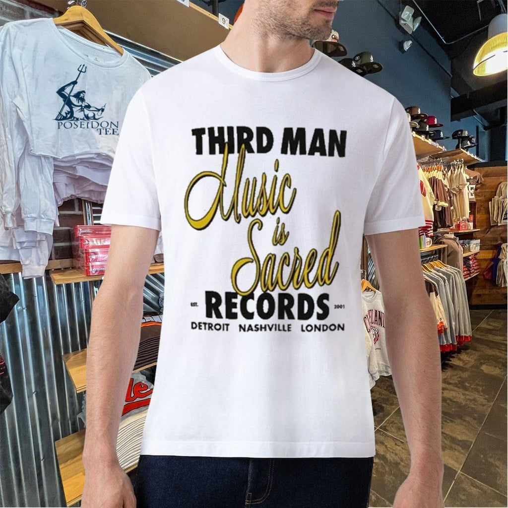 Third Man Records Merch Shop Store Music Is Sacred T-shirt