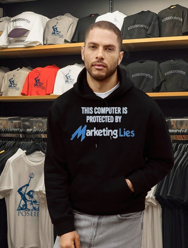 This Computer Is Protected By Marketing Lies T-shirt