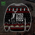 This Is My Boomstick Knitting Pattern 3d Print Ugly Christmas Sweater Sweatshirt Christmas
