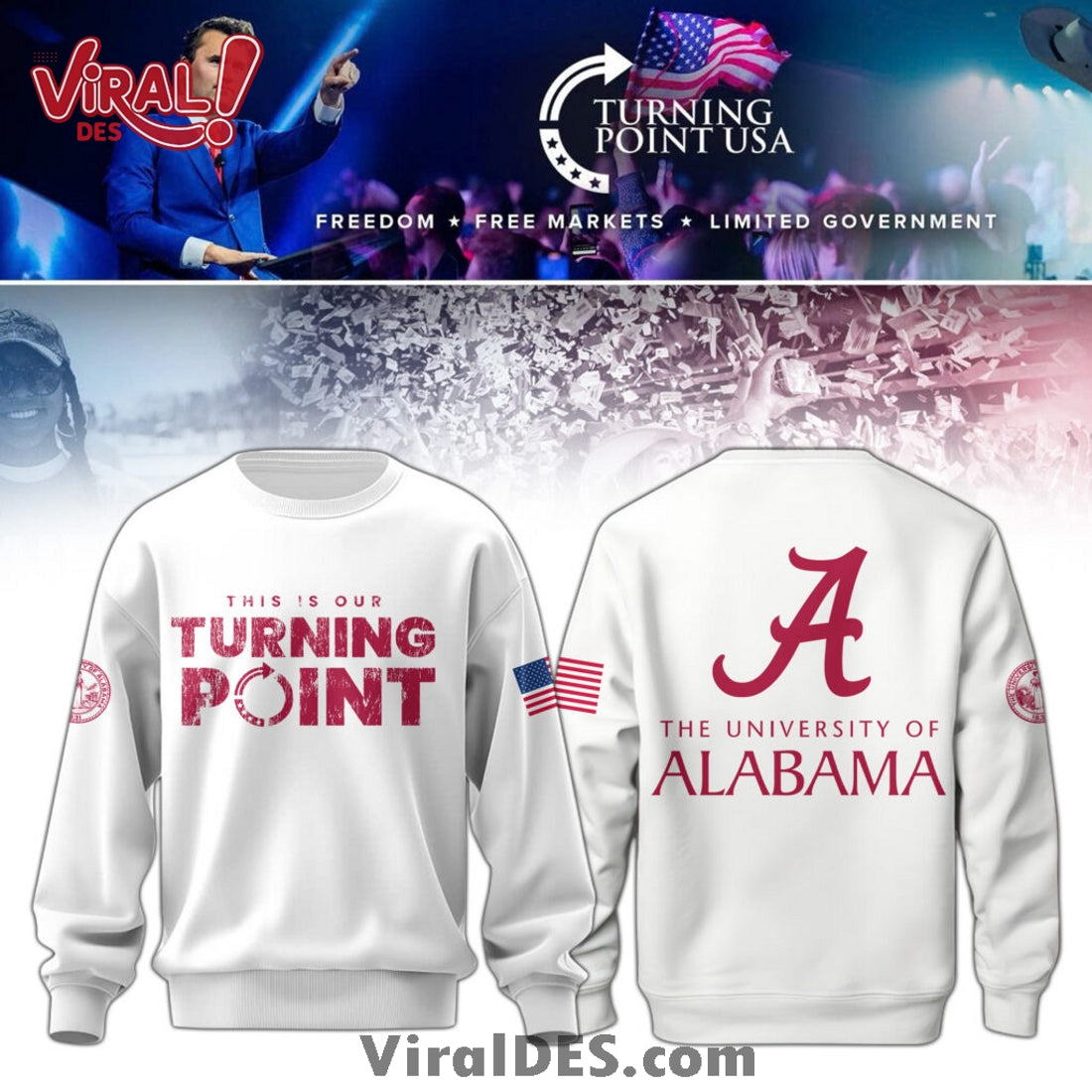 This Is Our Turning Point Alabama Campus White Hoodie