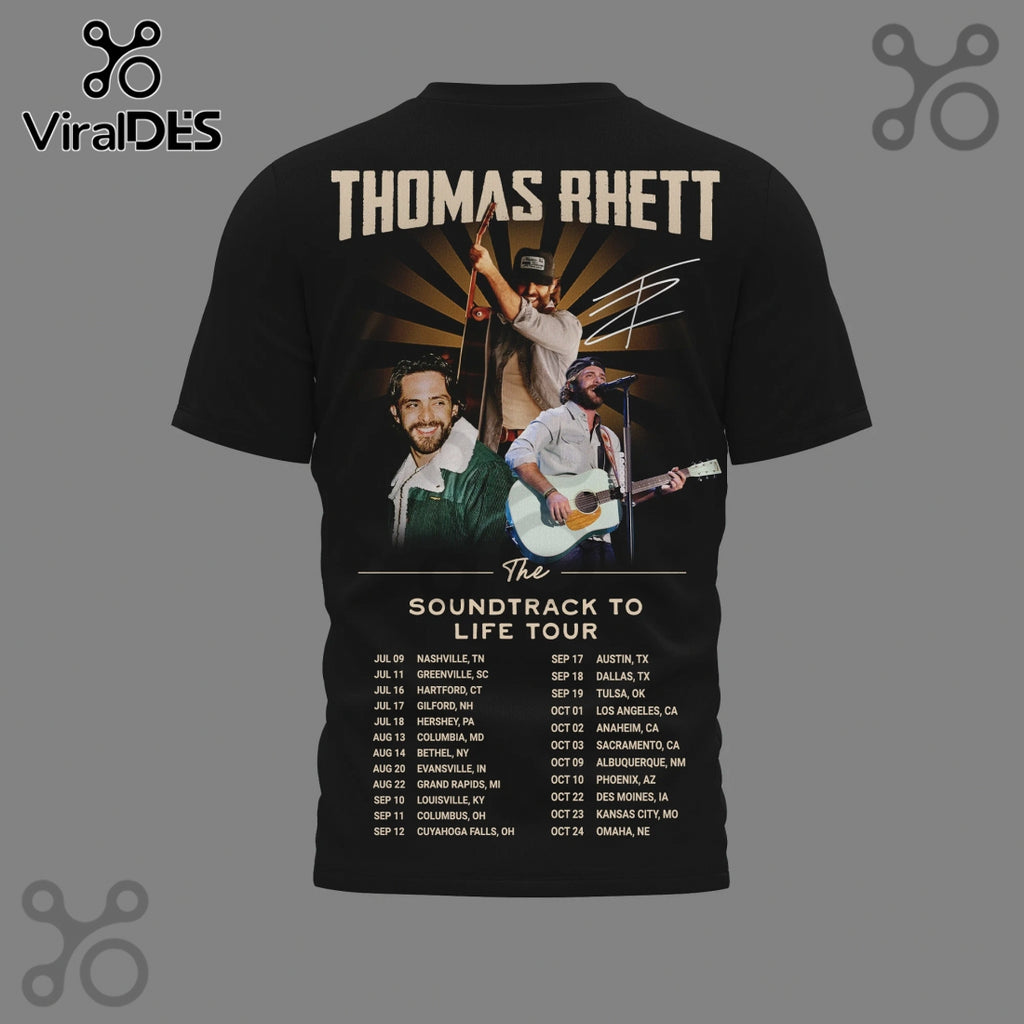 Thomas Rhett Soundtrack to Life Tour 2024 Music Concert T-Shirt