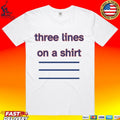 Three Lines On A T-shirt England Football T-shirt