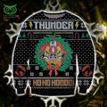 Thunder Ho Ho Ho Knitting Pattern 3d Print Ugly Christmas Sweater Sweatshirt Christmas