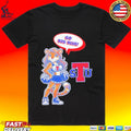 Tiger Cheerleader Go Big Blue Louisiana Tech Bulldogs T-shirt