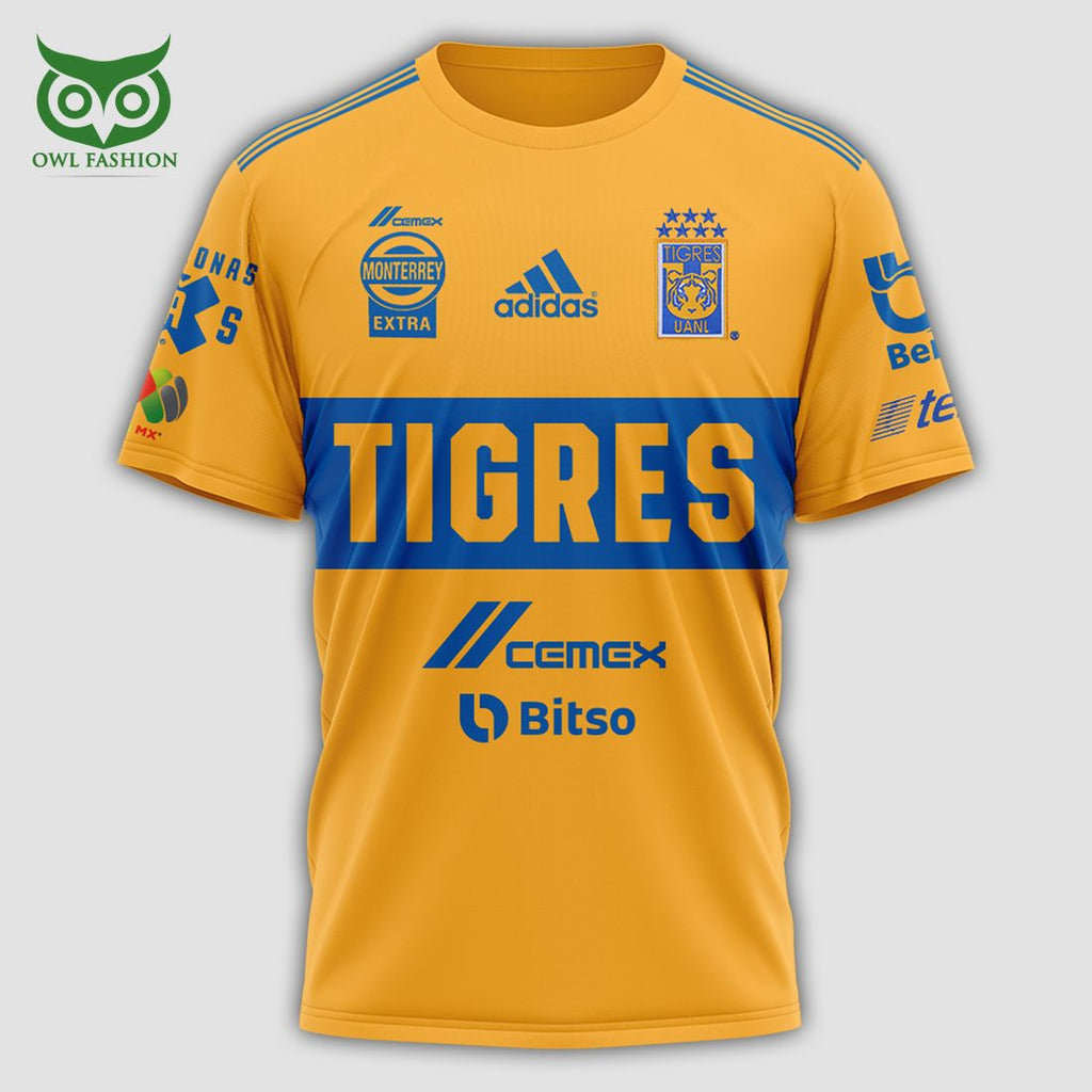 Tigres UANL Campeón Liga Mx 2023 Eight Pattern 3D Shirt
