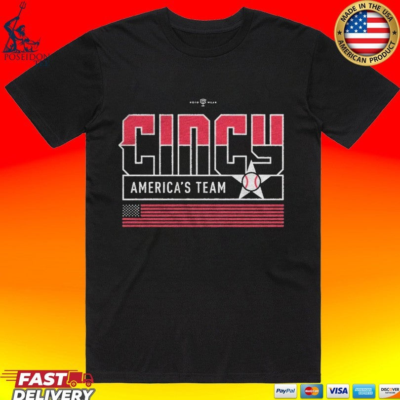 TJ Friedl Cincy America’s Team T-shirt