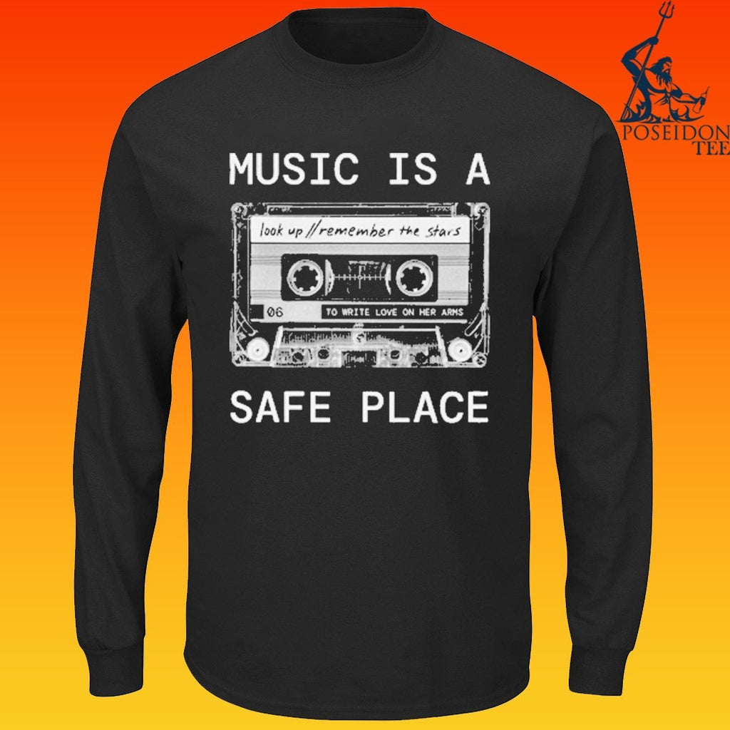 To Write Love On Her Arms Music Is A Safe Place Cassette T-shirt
