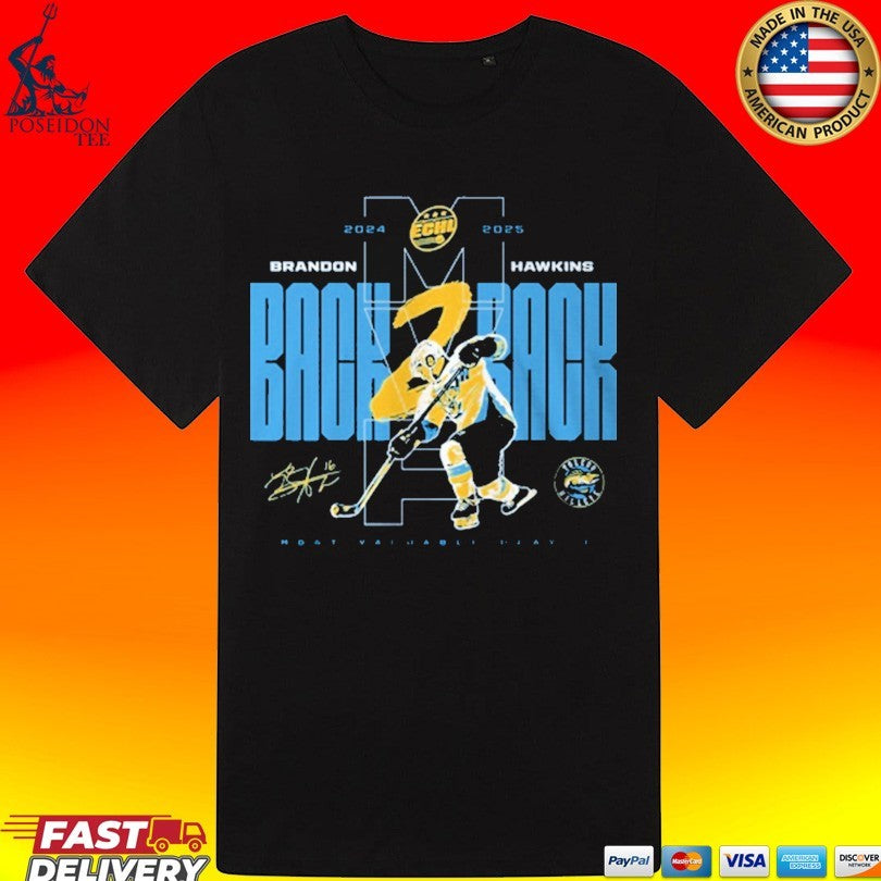 Toledo Walleye Brandon Hawkins Mvp T-shirt
