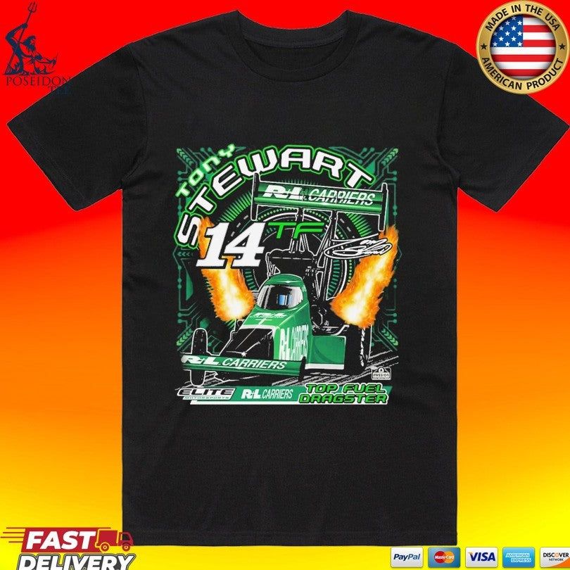 Tony Stewart Top Fuel Dragster Razor Action T-shirt