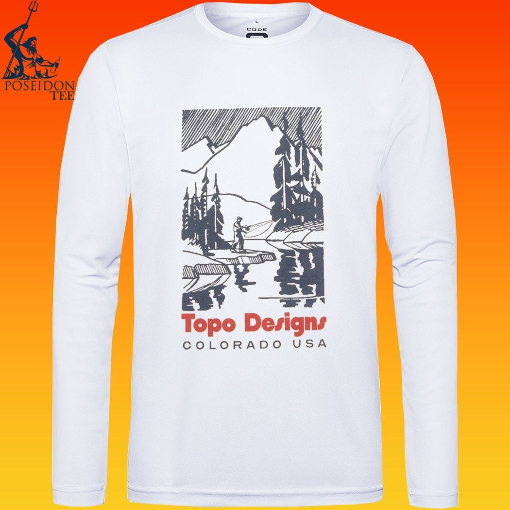 Topo Designs Colorado Usa Mountain River T-shirt