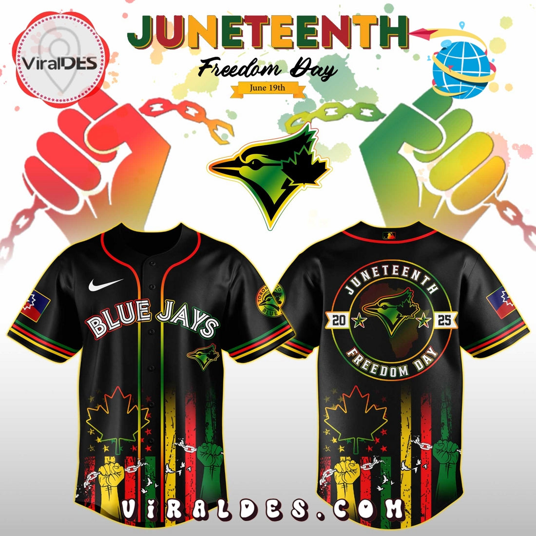 Toronto Blue Jays x 2025 Juneteenth Day Jersey