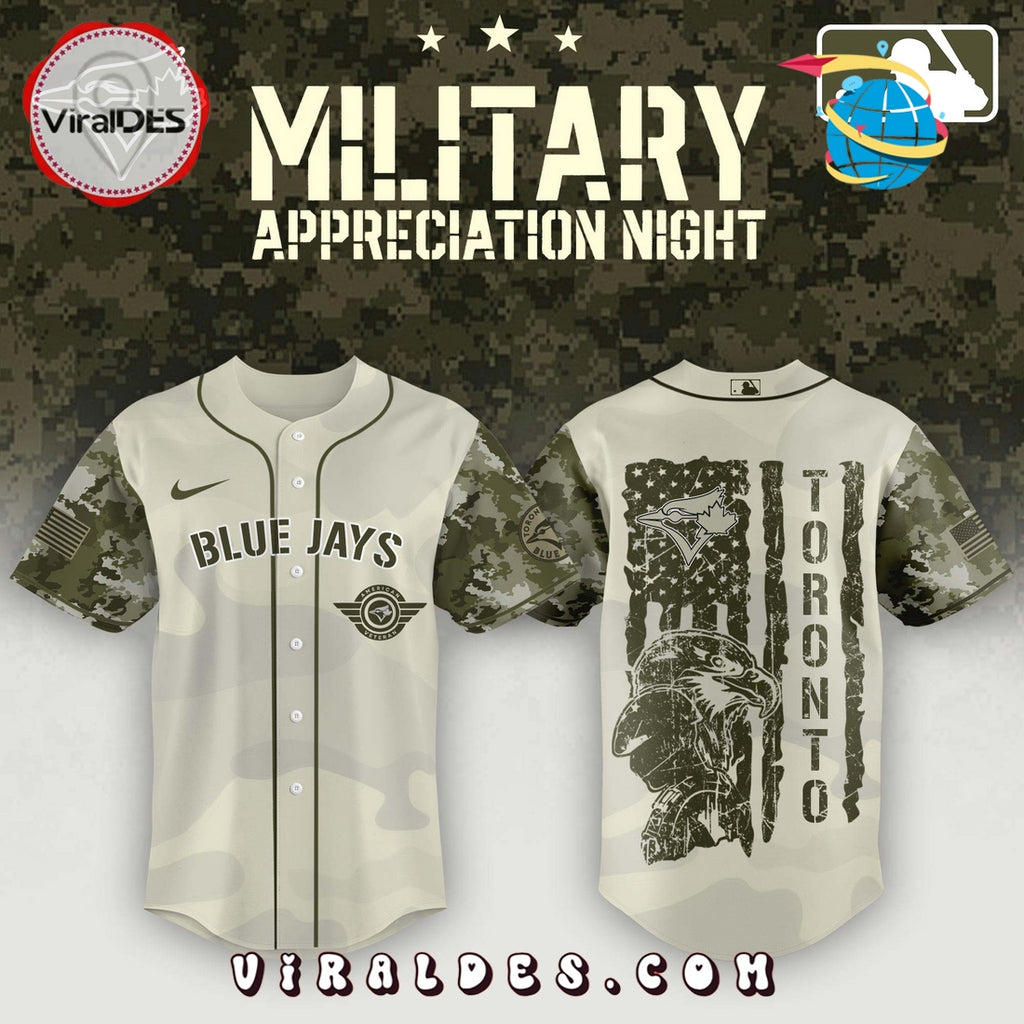 Toronto Blue Jays x MLB 2025 Armed Forces Day Night Baseball Jersey