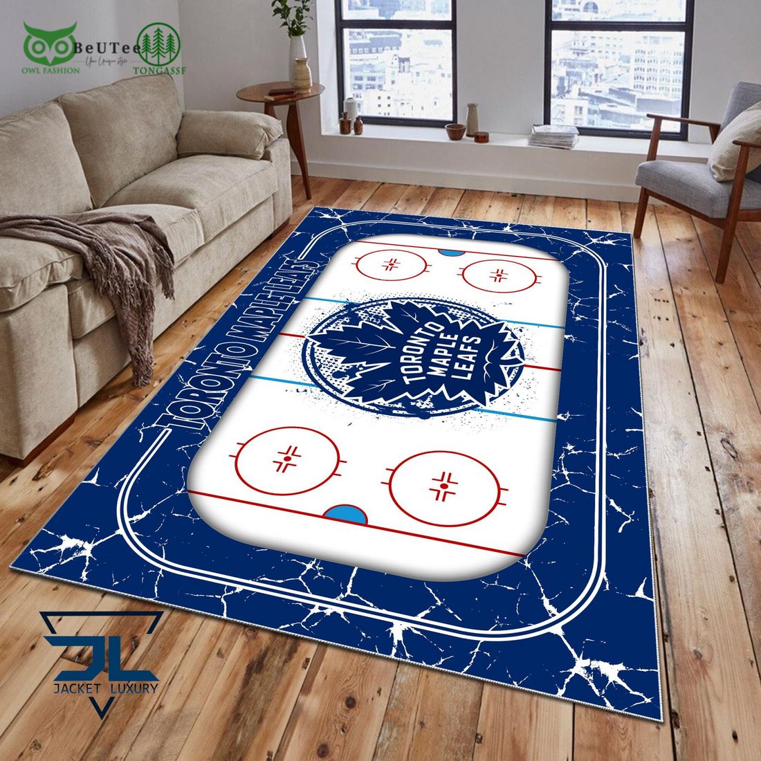 Toronto Maple Leafs NHL Hockey Team Carpet Rug