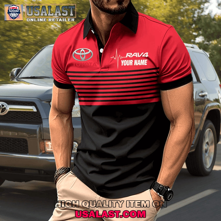 Toyota RAV4 Custom Name Men Polo Shirt