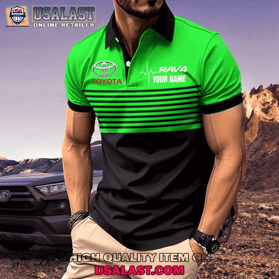 Toyota RAV4 Custom Name Men Polo Shirt
