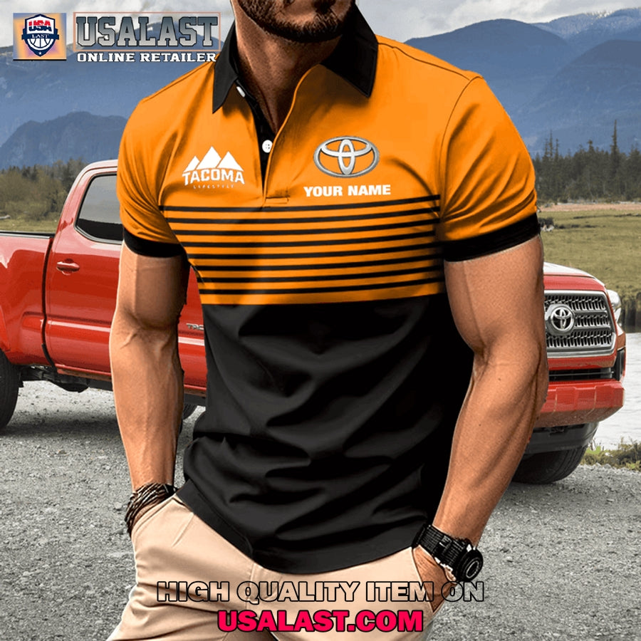 Toyota Tacoma Custom Name Men Polo Shirt