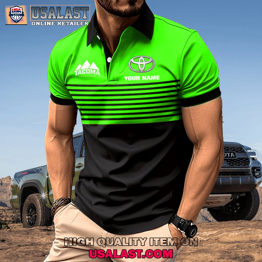 Toyota Tacoma Custom Name Men Polo Shirt