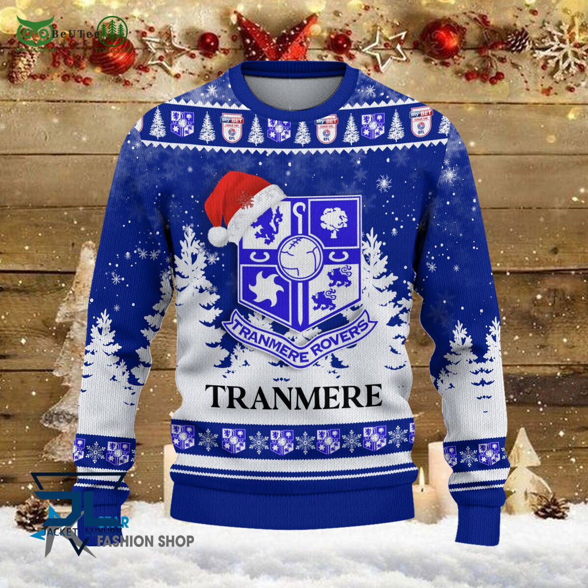 Tranmere Rovers EFL English Football League Champions Ugly Sweater