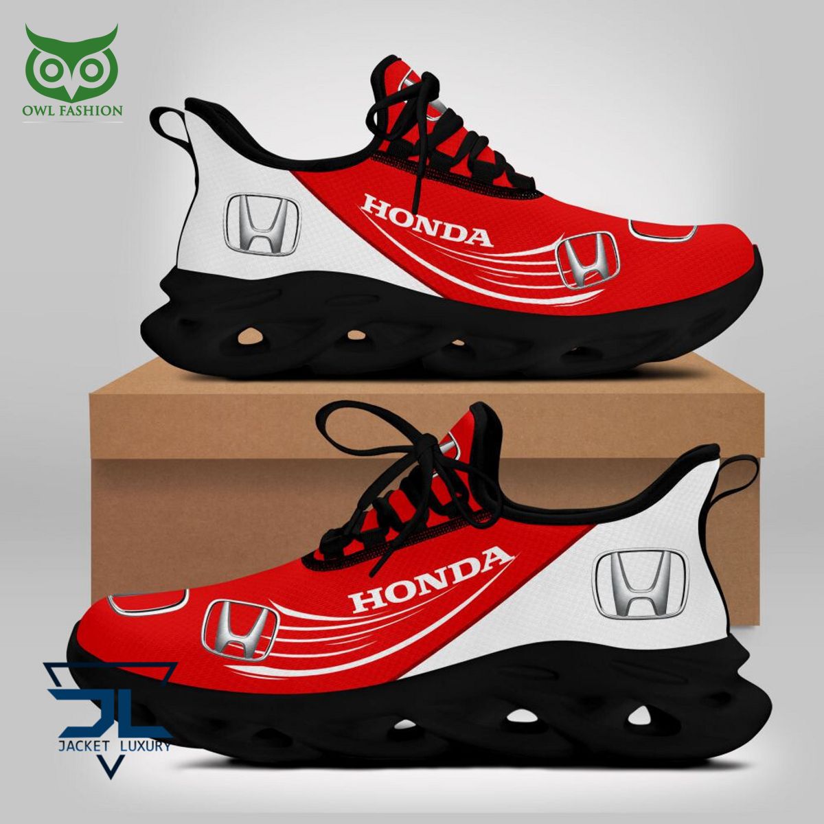 Trending HONDA Luxury Car Brand Logo Max Soul Shoes