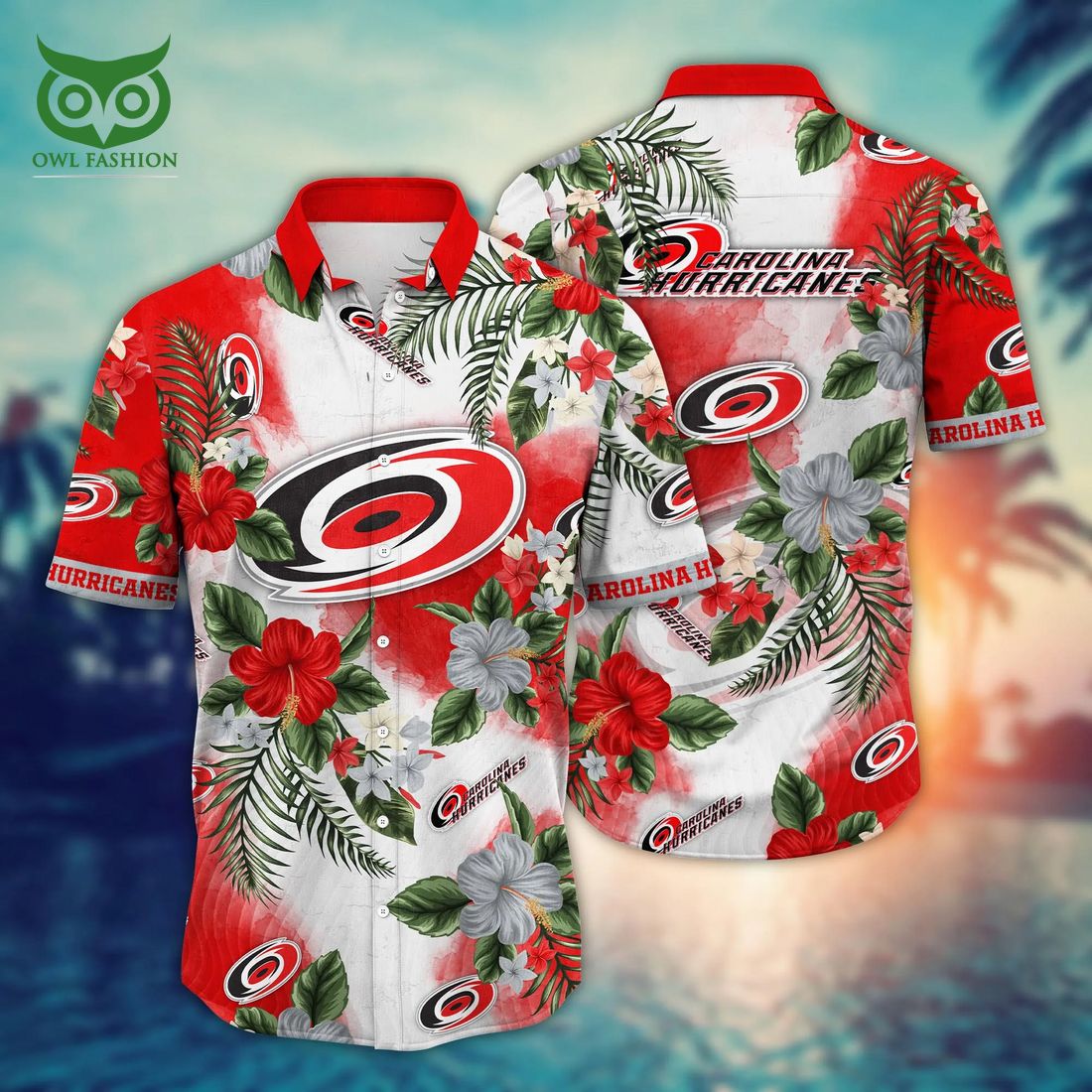 Trending NHL Carolina Hurricanes Flower Floral Hawaiian Shirt
