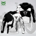 Triumph Motorcycles Black and White Logo 3D Shirt