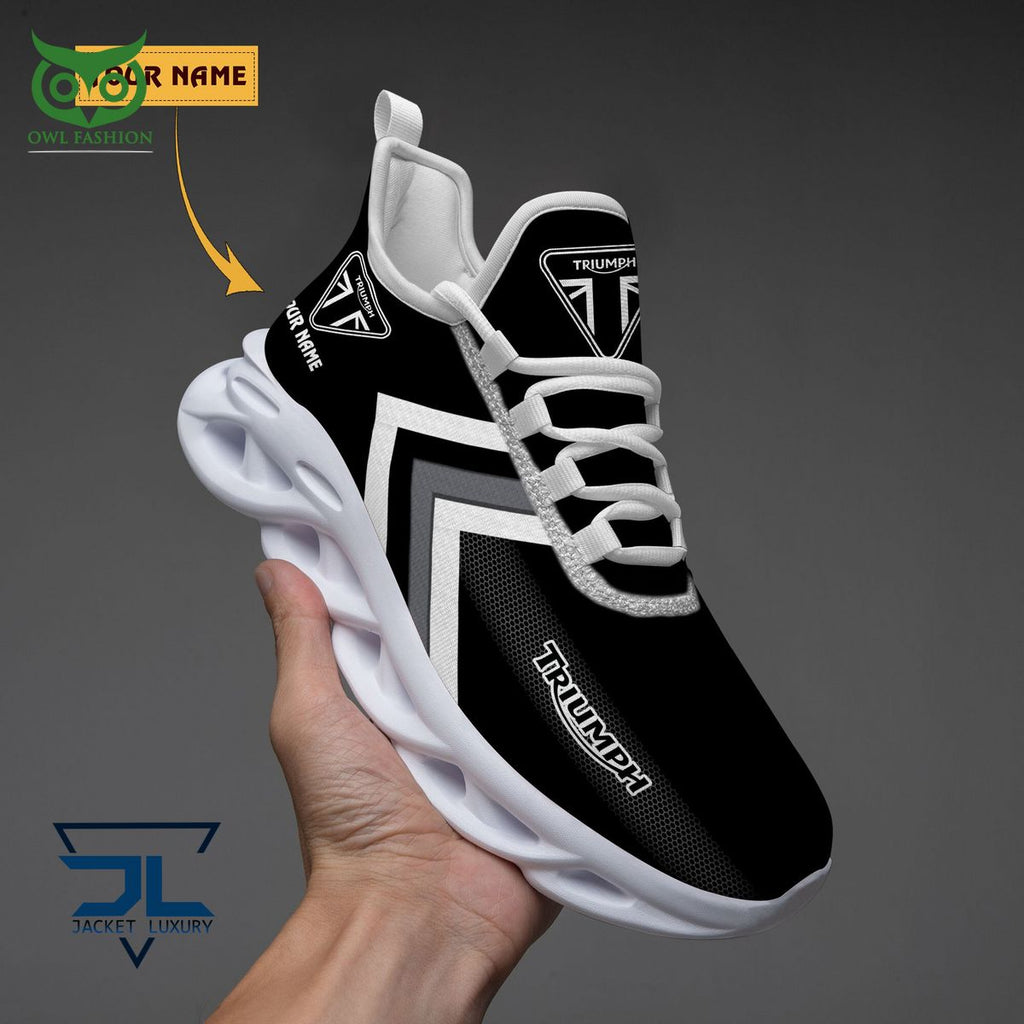 Triumph Motorcycles Car Brand Logo Customized Max Soul Shoes