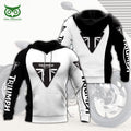 Triumph Motorcycles White and Black 3D Shirt