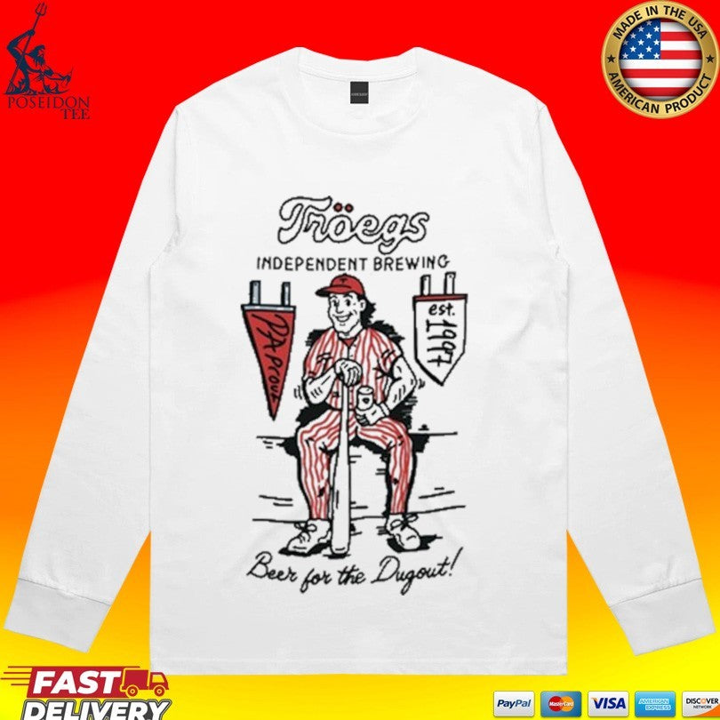 Troegs Independent Brewing Beer For The Dugout Stonewash Denim T-shirt