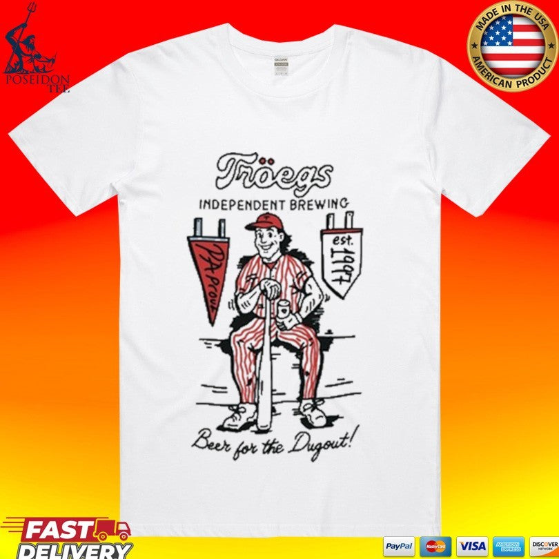 Troegs Independent Brewing Beer For The Dugout Stonewash Denim T-shirt
