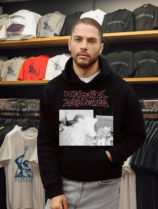 Truck Violence Cow T-shirt