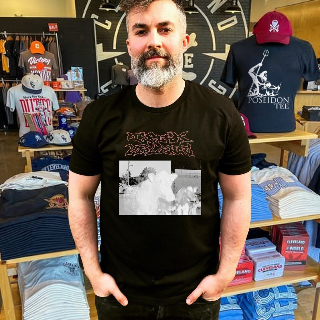 Truck Violence Cow T-shirt