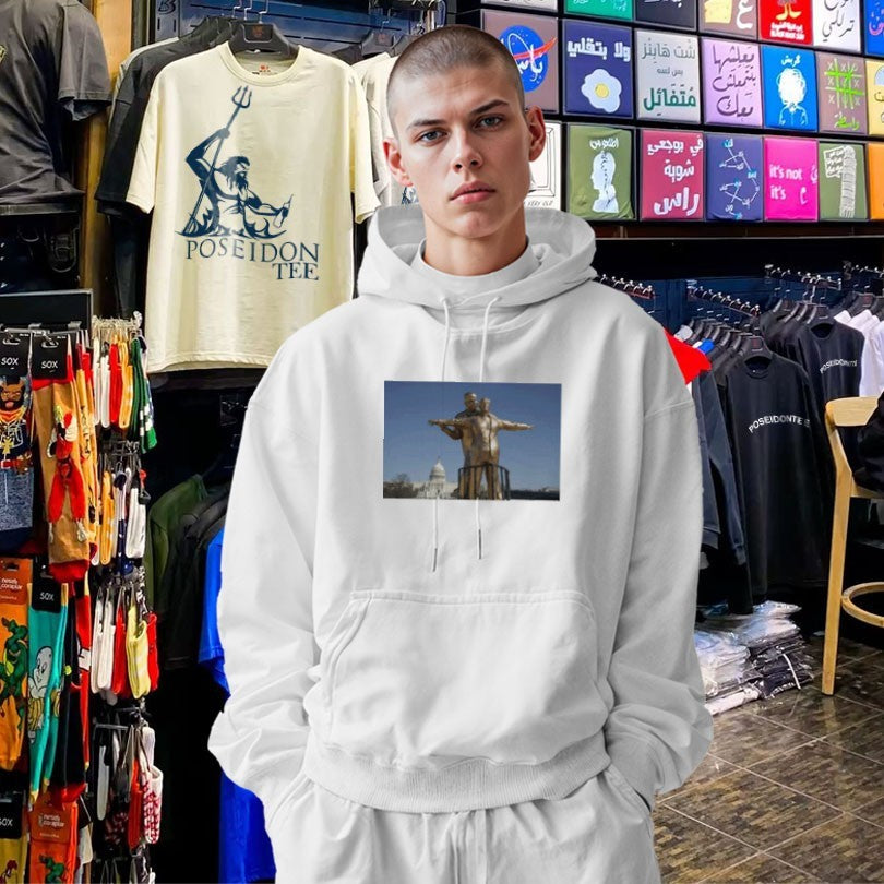 Trump And Epstein Titanic Statue T-shirt