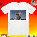 Trump And Epstein Titanic Statue T-shirt