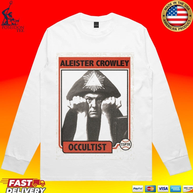 Tsptr Aleister Crowley Occultist Baseball Raglan T-shirt