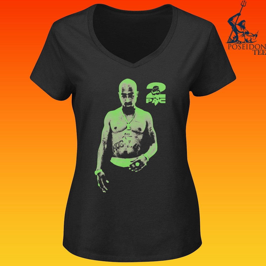 Tupac Shakur 2pac Thug Life Neon T-shirt