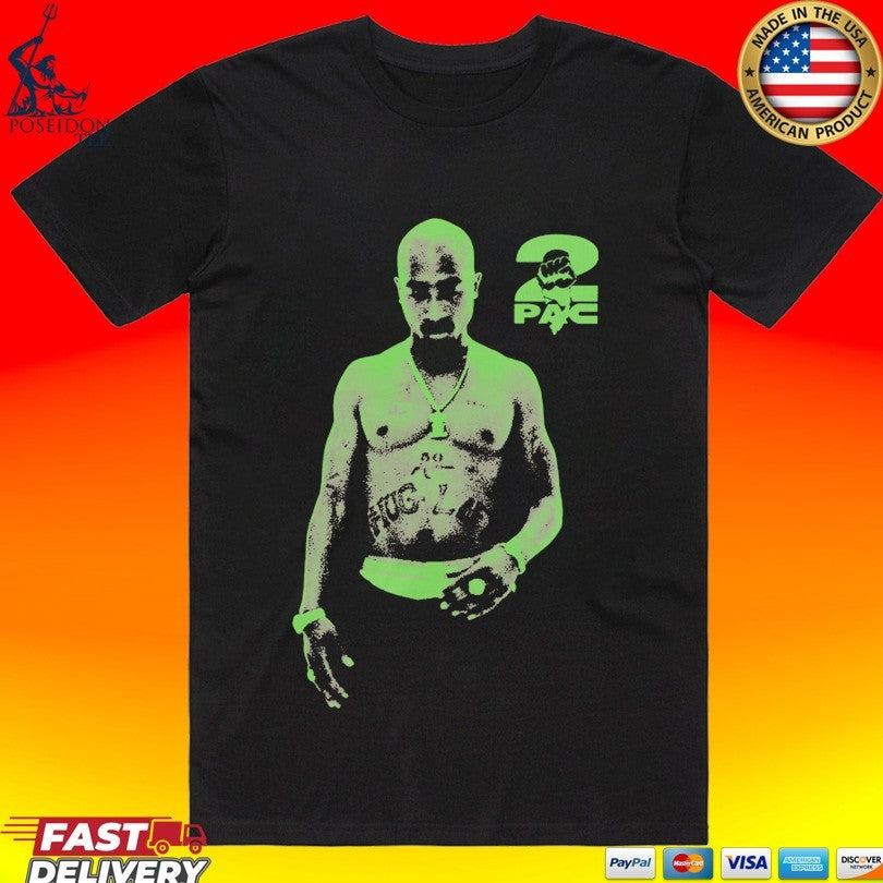 Tupac Shakur 2pac Thug Life Neon T-shirt