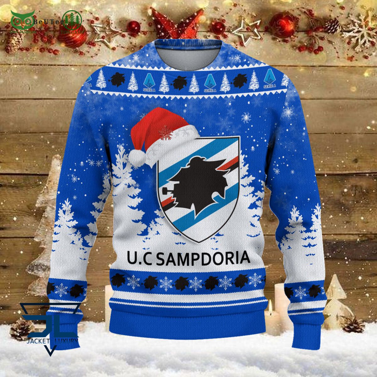 U.C. Sampdoria Lega Serie A Champion Ugly Sweater