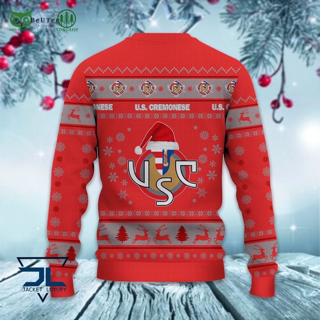 U.S. Cremonese Football Lega Serie A Ugly Sweater