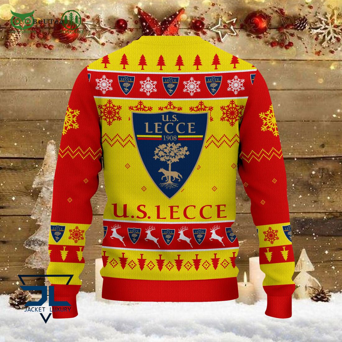 U.S. Lecce Lega Serie A Champion Ugly Sweater