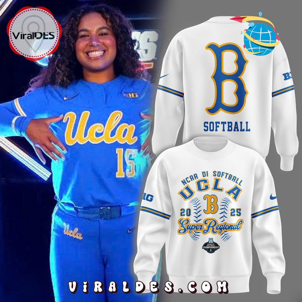 UCLA 2025 NCAA College World Series White Hoodie