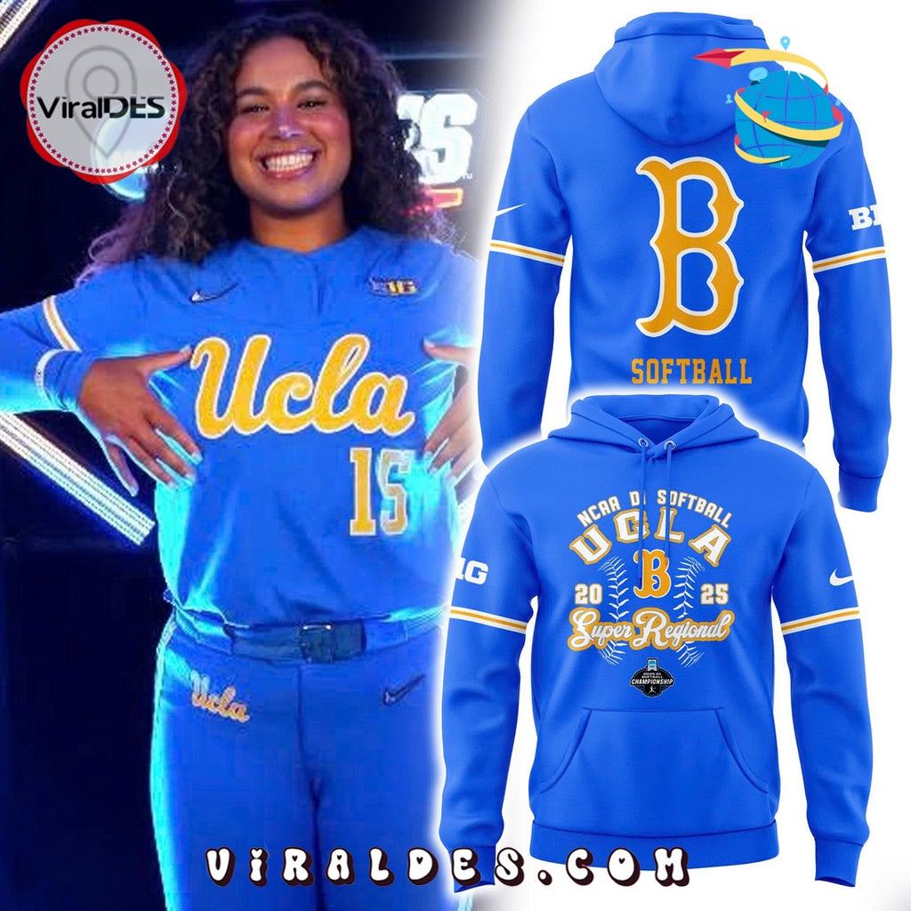 UCLA 2025 NCAA Softball Women’s Blue Hoodie